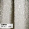 Poly Cotton JacquardCurtains Frosted Garden, Pista