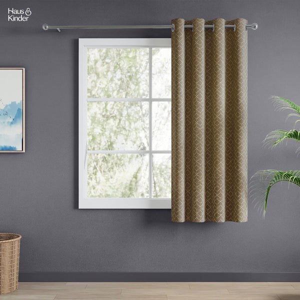 JacquardCurtains Urban Lattice, Moss