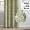 Poly Cotton JacquardCurtains Olive Grove, Olive