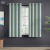 Poly Cotton JacquardCurtains Silver Willow, Firozi