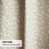 JacquardCurtain Silken Branch, Fawn
