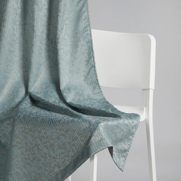 Jacquard Curtains Glittering Fern, Aqua