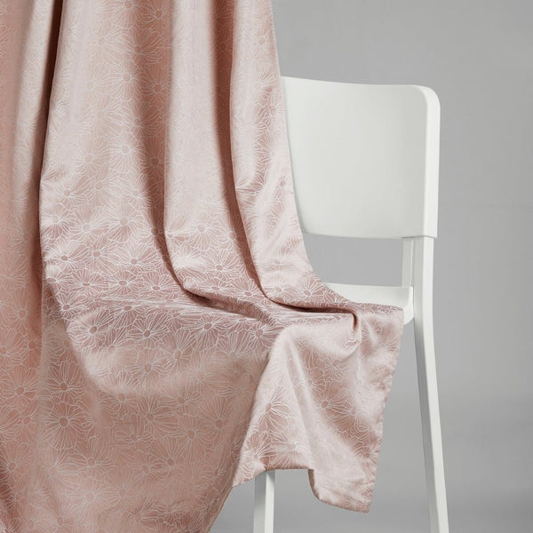 Jacquard Curtains Blush Daisy, Blush