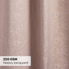 Jacquard Curtains Blush Daisy, Blush