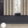 JacquardCurtains Timeless grace, Stone