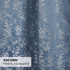 JacquardCurtains Evening Grace, Grey