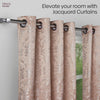 Jacquard Curtains Rosewood Grace, Rose Gold
