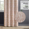 Jacquard Curtains Rosewood Grace, Rose Gold