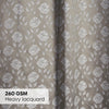 JacquardCurtains MoonlaceDrape, Stone