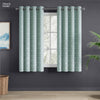 JacquardCurtains Mint Fleur Drape, Mint