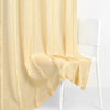 Feather Fringe Sheer Printed Pack Of 1 Curtain, Butter Yellow