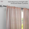 Polyester JacquardCurtains Warm Weave, Blush