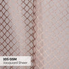 Polyester JacquardCurtains Warm Weave, Blush