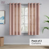 Polyester JacquardCurtains Warm Weave, Blush