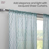 Polyester JacquardCurtains Misty Weave, Teal