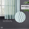 Polyester JacquardCurtains Misty Weave, Teal