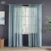 Polyester Jacquard Curtains Aqua strand, Teal