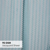 Polyester Jacquard Curtains Aqua strand, Teal