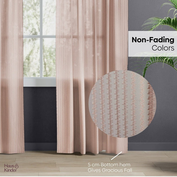 Polyester JacquardCurtains Desert Blush, Blush