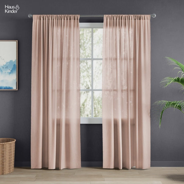 Polyester JacquardCurtains Desert Blush, Blush