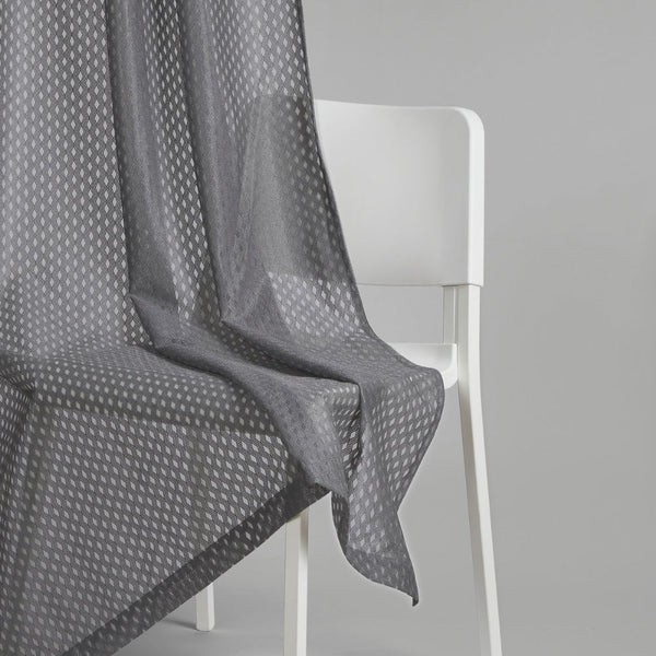 Polyester JacquardCurtains Silver Ripple, Grey