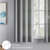 Polyester JacquardCurtains Silver Ripple, Grey