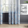 100% Polyester Sheer Digital Printed Door Curtain, Blue