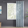 Bloom Lattice Sheer Printed Pack Of 1 Curtain, Blue
