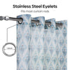 Bloom Lattice Sheer Printed Pack Of 1 Curtain, Blue