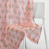 Ornate Blossom Sheer Printed Pack Of 1 Curtain, Pink