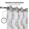 Floral Sprig Sheer Printed Pack Of 1 Curtain, Multicolor