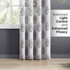 Floral Sprig Sheer Printed Pack Of 1 Curtain, Multicolor