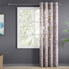 Floral Drift Sheer Printed Pack Of 1 Curtain, Multicolor