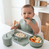 Baby Hippo Silicon Suction Feeding Set Of 6, (4Months+)