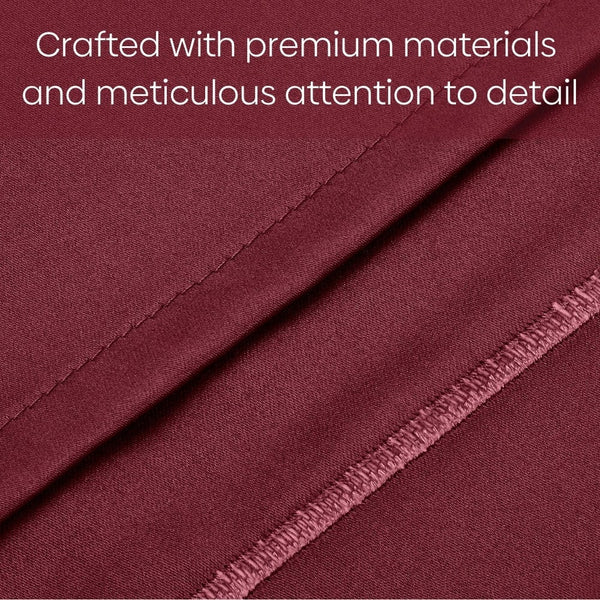 Satin Royale Crimson Velvet 300TC Satin 2 Pillow Cover