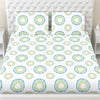 Radiant Circles 100% Cotton Double Bedsheet, 144 TC