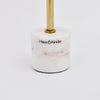 Marble Candle Holder Set of 2, Marble & Gold