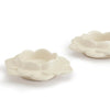 Ceramic White Diya, Set of 2