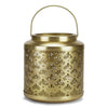 Gold Hurricane Pillar Candle Lantern, Gold
