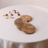 Palm & Pine Coaster- Natural Wood