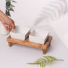 Tureen On Plank Serving Platter- Brown