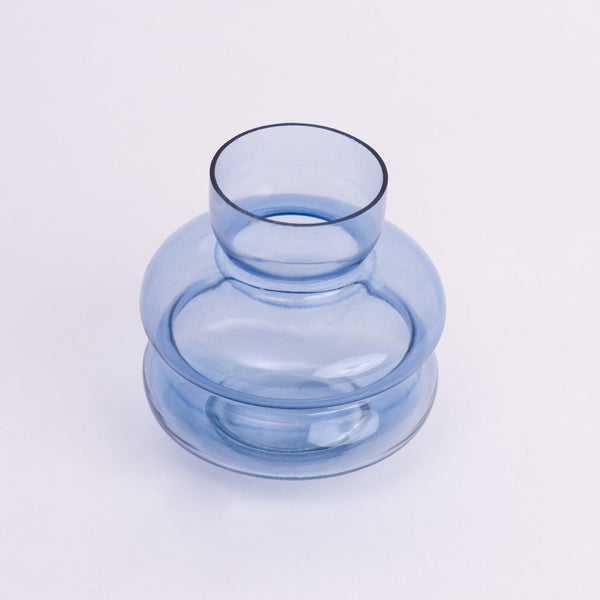 Sky Orb Glass Vase- Blue