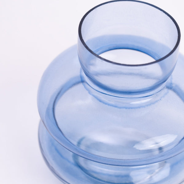 Sky Orb Glass Vase- Blue