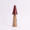 Scarlet Mushroom Centerpiece- Red & Brown