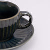 Noble Blue Ceramic Cup & Saucer- Blue