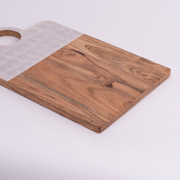 Oat Oak Slice- White & Natural wood