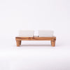 Tureen On Plank Serving Platter- Brown
