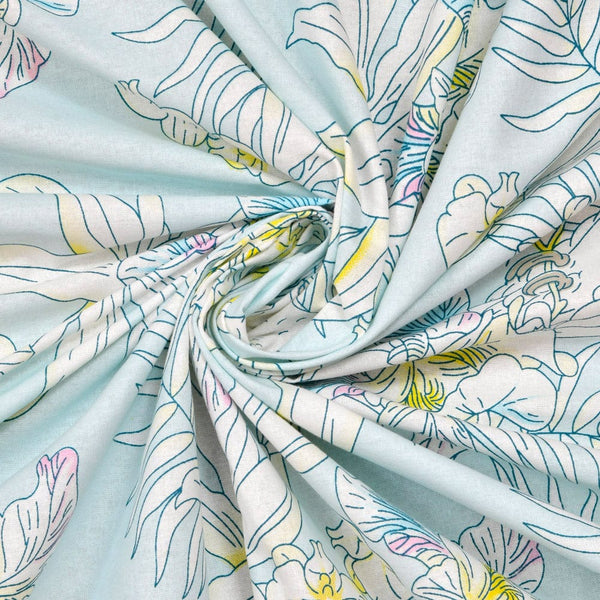 Tropical Bird, 100% Cotton Double Bedsheet, 144 TC