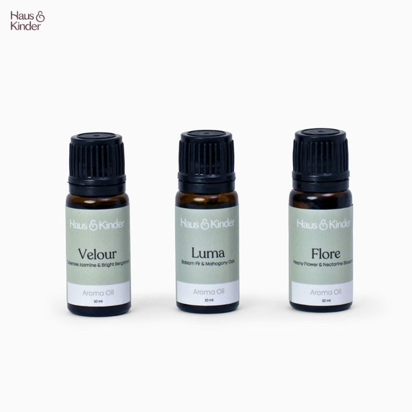 Velour, Luma & Flore Aroma Oil Pack of 3 (10 ml each)