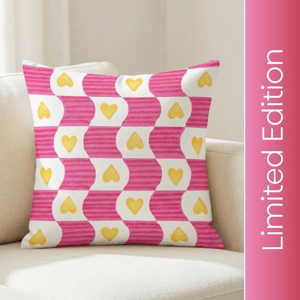 Mother's Day 100% Cotton Digital Printed Cushion Covers, Pack of 3